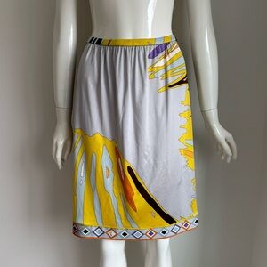 Emilio pucci multicolor abstract skirt